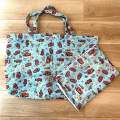 お昼寝セット　カバー　バック　カーズ　ディズニー