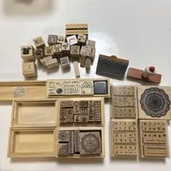 木製スタンプセット デザイン多様