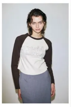 MOUSSY X-girl XG RAGLAN ロングスリーブ Tシャツ