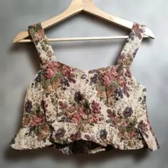 フラワープリント ビスチェ