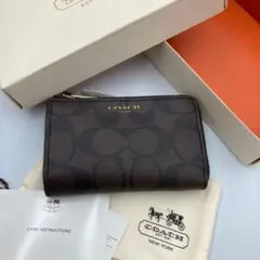 Coach reserve(ブティック)レザーキーケース ブラウン・ブラック
