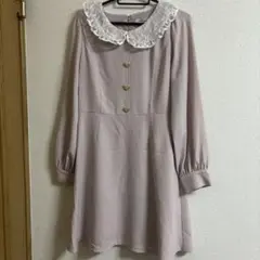 【美品】Ank Rouge ピンク ひざ丈ワンピース Mサイズ