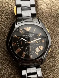 ジャンク品⭐︎EMPORIO ARMANI CERAMICA ブラック