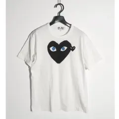 新品PLAY COMME des GARCONS 青目 黑ハート半袖TシャツL - メルカリ