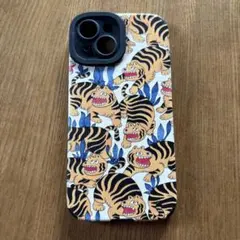 トラ柄 iPhone 15用ソフトケース
