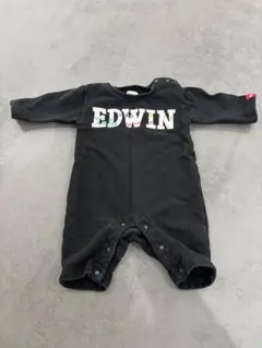 EDWIN ブラック ロンパース　70cm