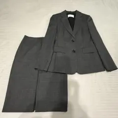 【値下げ】BOSS ボス　グレー スリットスカート　スカートスーツ上下