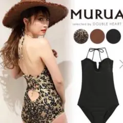 MURUA ヒョウ柄 ワンピース水着