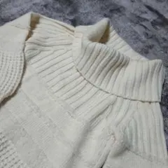 ウール・アルパカ混合ニットタートルネックセーター★新品・未使用品