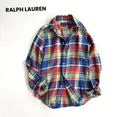 [美品] ラルフローレン　リネン　麻　サイズL BDシャツ　長袖シャツ 楽天市場】ポロ ラルフローレン リネン ボタンダウン BDシャツ
