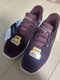 SKECHERS SLIP-INS バーガンディ25.5cm 赤茶