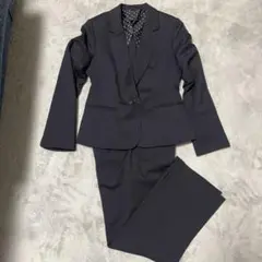 ネイビー ストライプ スーツ　レディース　リクルートスーツ　美品