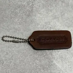 COACH コーチ　オールドコーチ　タグ　ストラップ　レザー　ブラウン