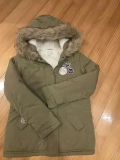 ROXY GIRL 中綿コート カーキ 130cm相当