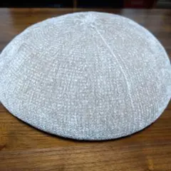ベージュ 調整可能 ベレー帽 サイズ58cm