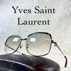 60sYves Saint Laurent　サングラス　グリーンレンズ・フレームのサムネイル