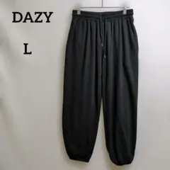 デイジー ジョガーパンツ スウェットパンツ ゴムウエスト 黒 L 部屋着