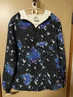スカラー　ScoLar　宇宙柄フード付きブルゾン　裏地ありのサムネイル