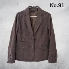 MASAKI MATSUSHIMA ダークブラウン ダブルボタンジャケット