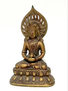 中国古玩 小さな古銅仏 チベット仏 文殊菩薩像 仏像 Amazon.co.jp: 銅製 文殊菩薩造像 剣 仏教美術 チベット仏 旧物