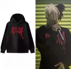 REVENGE パーカー ブラック レッド ロゴ