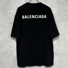 【人気】バレンシアガ 両面ロゴ Tシャツ オーバーサイズ 半袖 黒 XL 相当のサムネイル