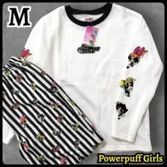 【新品】パワーパフガール パジャマ 長袖 長ズボン 裏起毛 部屋着 M