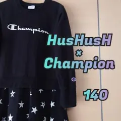 HusHusH Champion ドッキングワンピース140cm