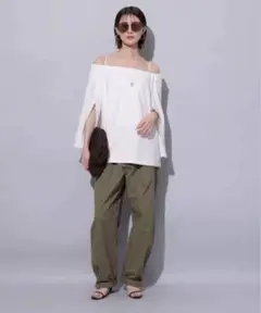 新品タグ付！Arpege story アルページュストーリー 袖スリットトップス