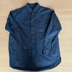 UNIQLO メンズ 長袖シャツ ブラックのサムネイル