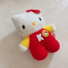 サンリオ ハローキティ 缶バッジつき ぬいぐるみ レトロ 1997年