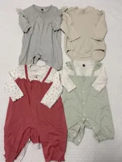 カバーオール4点セット ベージュはエフオーインターナショナル