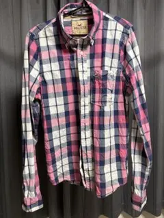 HOLLISTER サーファーカット 長袖ネルシャツ L