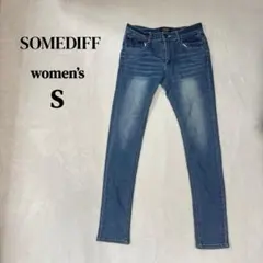 スキニーデニム WOMAN デニムブルー スキニーデニム ライトブルー S