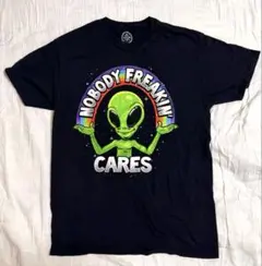 US古着　エイリアン　ALIEN　宇宙人　プリントTシャツ　メッセージ