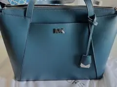 MK 青 ショルダーバッグ