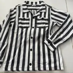ブリーズ　キッズ子供服140ストライプジャケット　オシャレ　長袖シャツ