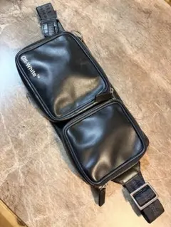 Off-White ボディバッグ レザーブラック