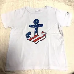 SHIPS Tシャツ アンカー 星条旗柄 ホワイト　100㌢のサムネイル