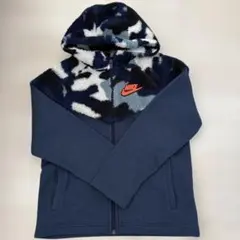 Nike フリースジャケット Lサイズ ネイビー/カモフラージュ