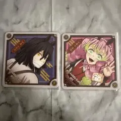 鬼滅の刃　午年　コースター　伊黒小芭内　甘露寺蜜璃