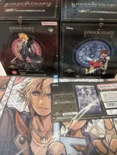 キングダムハーツ一番くじ　ロクサス　ソラ　スタチュー　バスタオルセット