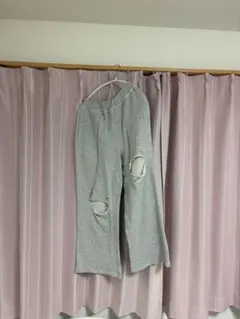 Kastane ダメージスウェットパンツ グレー