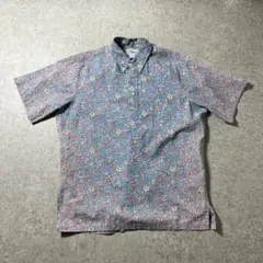 90s reyn spooner レインスプーナー 花柄 アロハシャツLハワイ製