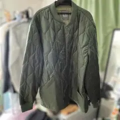 GAP リサイクルポリエステル キルティングジャケット L