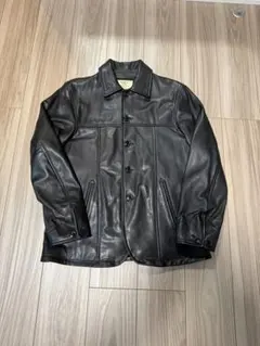 John feight 馬革 カバーオール カーコート L - メルカリ