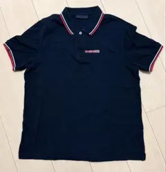 ☺☺PRADA☺☺ブラック ポロシャツ トリコロールXL PRADA プラダ ブラック ポロシャツ トリコロール襟 M - メルカリ