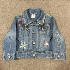 BabyGAP デニムジャケット 90cm 刺繍 花柄