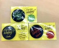 嵐：Are you Happy?ライブグッズ 缶バッジ赤黄緑セット