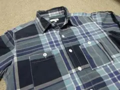 エンジニアードガーメンツ　ネペンテス取扱い　チェック　ワークシャツ　アメリカ製